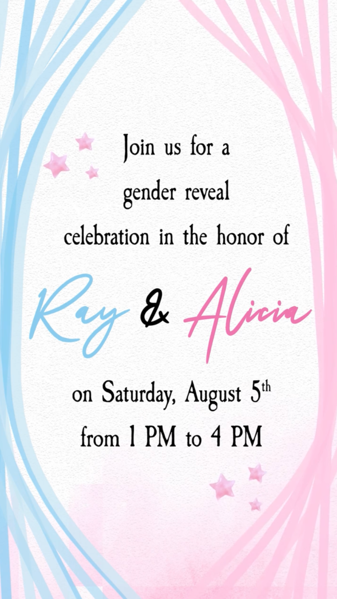 Touchdown or Tutus Gender Reveal Video Invitation - Football or Ballerina, Pink or Blue Gender Reveal Theme Invite