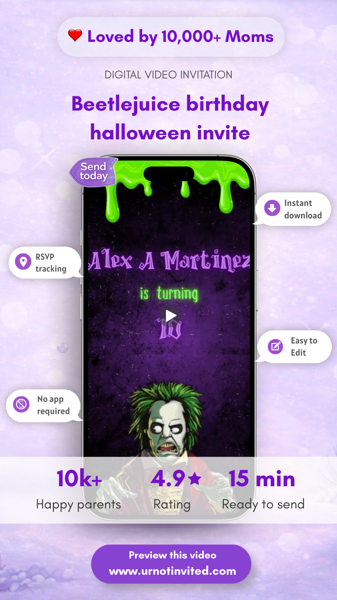 Beetlejuice Birthday Party Halloween Video Invitation - Beetlejuice Halloween Theme Party Invite - urnotinvitedKIds BirthdayurnotinvitedurnotinvitedVideo OnlyBeetlejuice Birthday Party Halloween Video Invitation - Beetlejuice Halloween Theme Party Invite