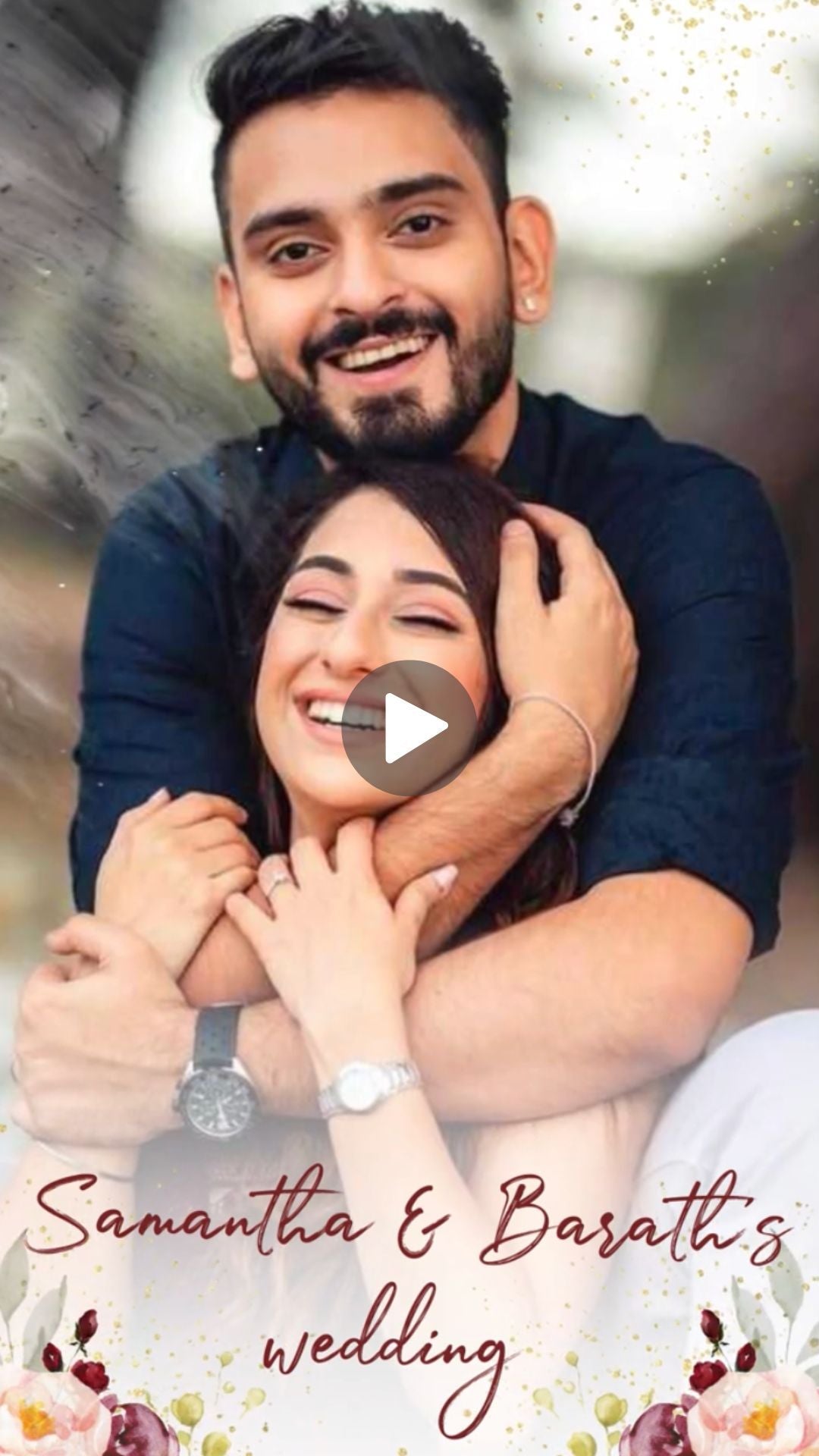 Indian Burgundy Floral Wedding Video Invitation - Burgundy Floral Theme Wedding Digital Invite - Save The Date - urnotinvitedIndian WeddingurnotinvitedurnotinvitedINV-1316Video OnlyIndian Burgundy Floral Wedding Video Invitation - Burgundy Floral Theme Wedding Digital Invite - Save The Date
