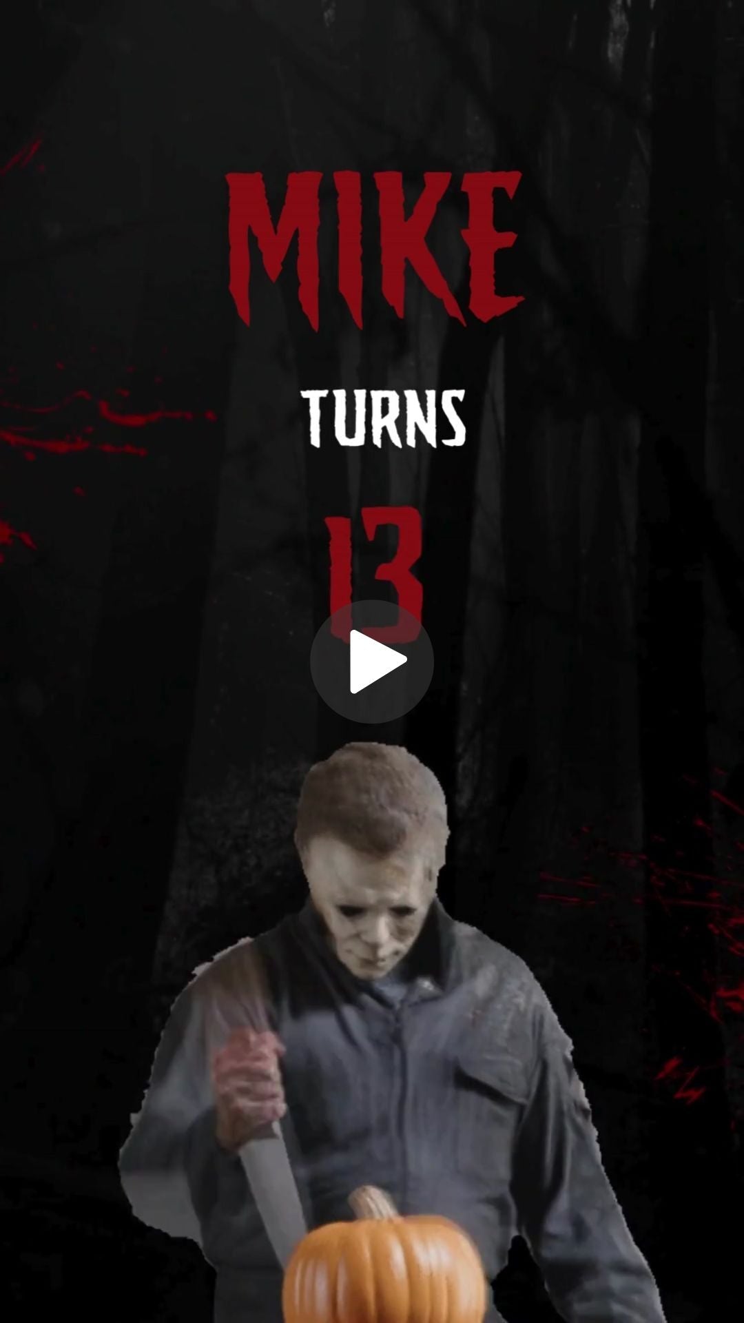 Michael Myers Birthday Animated Video Invitation - urnotinvitedKIds BirthdayurnotinvitedurnotinvitedINV-1108DIY VideoMichael Myers Birthday Animated Video Invitation