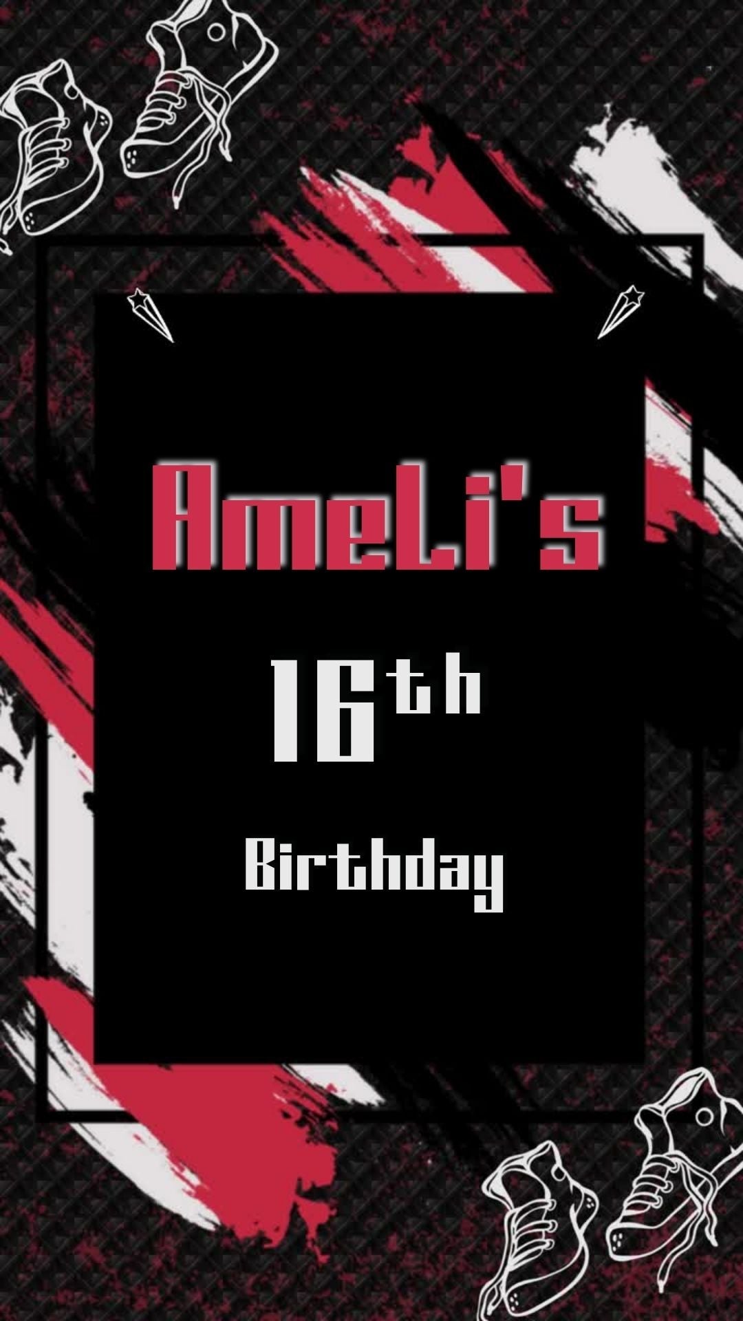 Pink Sneaker Ball Birthday Video Invitation - Sneaker Ball Theme Party Invite | Canva Template | Instant Download - urnotinvitedKIds BirthdayurnotinvitedurnotinvitedINV-1078Video OnlyPink Sneaker Ball Birthday Video Invitation - Sneaker Ball Theme Party Invite | Canva Template | Instant Download