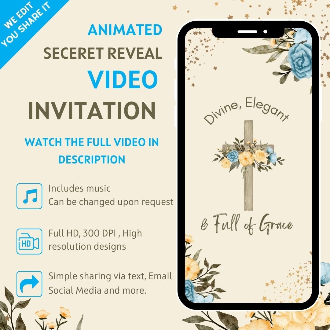 Secret Sister Reveal Video Invitation - Secret Reveal Theme Occasion Digital Invite - urnotinvitedInvitationsurnotinvitedurnotinvitedINV-1279Video OnlySecret Sister Reveal Video Invitation - Secret Reveal Theme Occasion Digital Invite