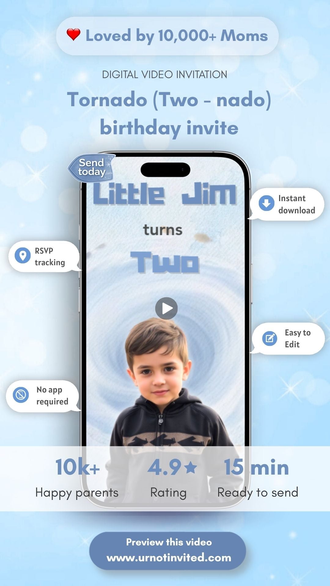 Tornado (Two-Nado) Video Invitation - Tornado (Two-Nado) Theme Birthday Party Invite | Canva Template | Instant Download - urnotinvitedKIds BirthdayurnotinvitedurnotinvitedINV-1018Video OnlyTornado (Two-Nado) Video Invitation - Tornado (Two-Nado) Theme Birthday Party Invite | Canva Template | Instant Download