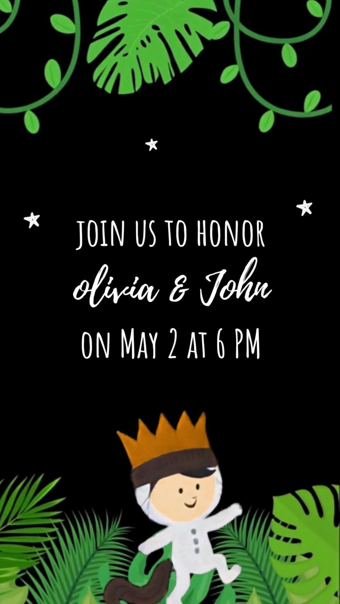 Where the Wild Things Are Baby Shower Invite - Wild One Video Invitation Digital Invite | Canva Template | Instant Download - urnotinvitedBaby ShoweryourenvitedurnotinvitedINV-0341Video OnlyWhere the Wild Things Are Baby Shower Invite - Wild One Video Invitation Digital Invite | Canva Template | Instant Download