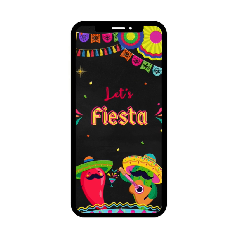 First Fiesta Kids Birthday Invitation - Mexican Kids Party Cinco de Mayo Fiesta Digital Invite