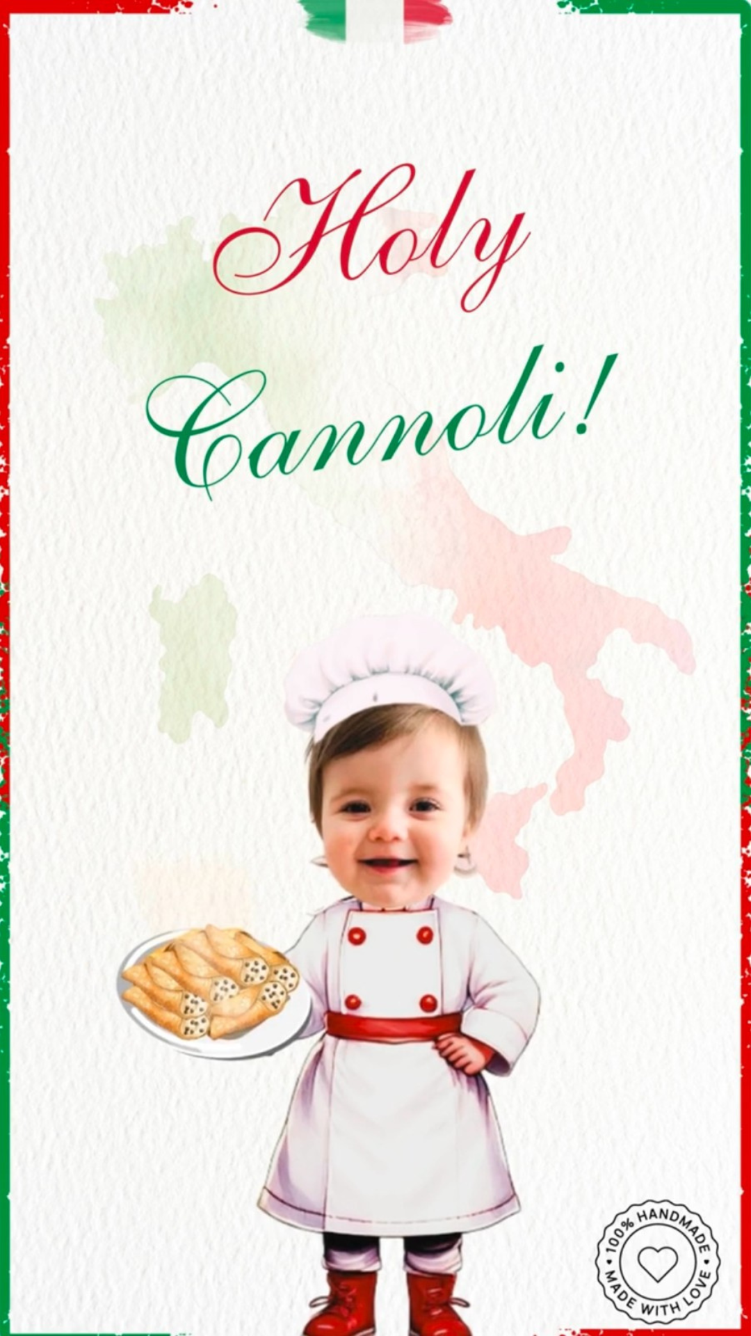 Holy Cannoli Girl Birthday Video Invitation - Italian Holy Cannoli Girl Theme Invite