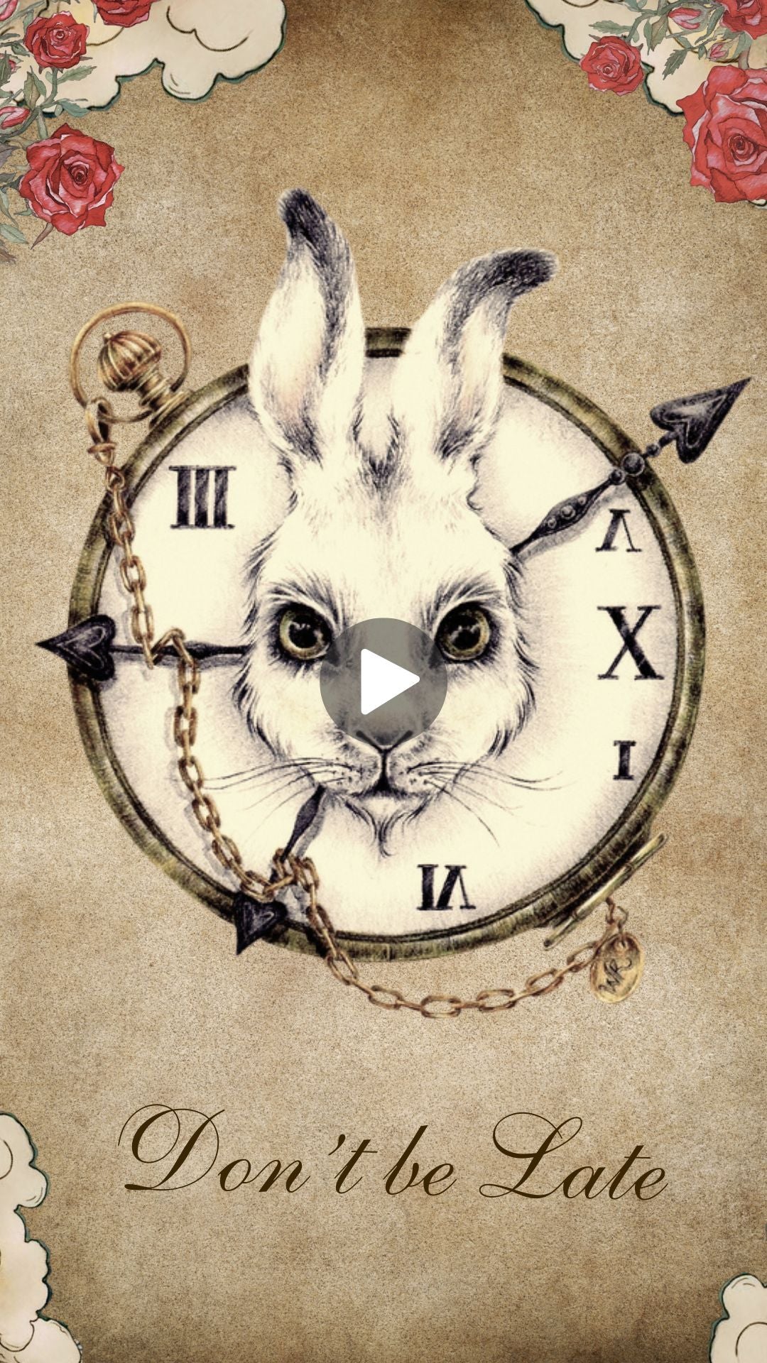 Alice in Wonderland Adult Birthday Animated Video Invitation | Canva Template | Instant Download