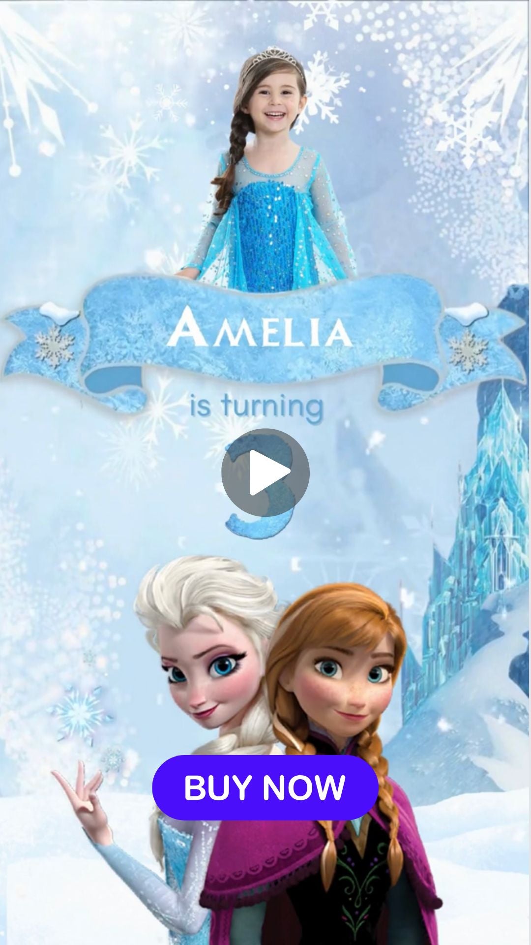 frozen birthday invitations​