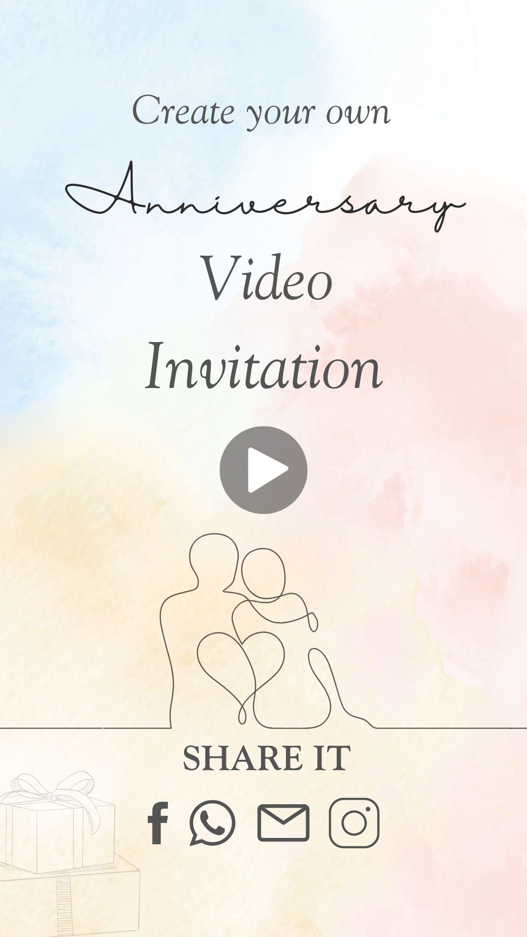 Custom Animated Anniversary Invitation