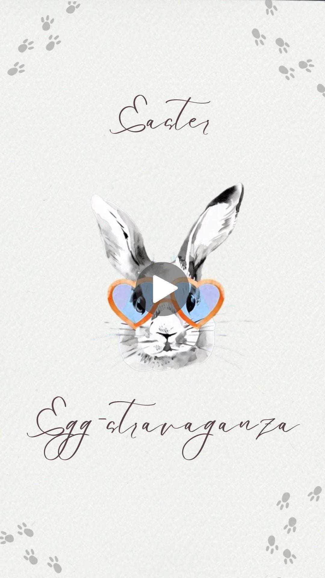Easter Party Video Invitation | Easter Birthday Invite | Bunny &amp; Easter Egg Theme Digital Invitation | Spring Easter Party Invite | Canva Template | Instant Download