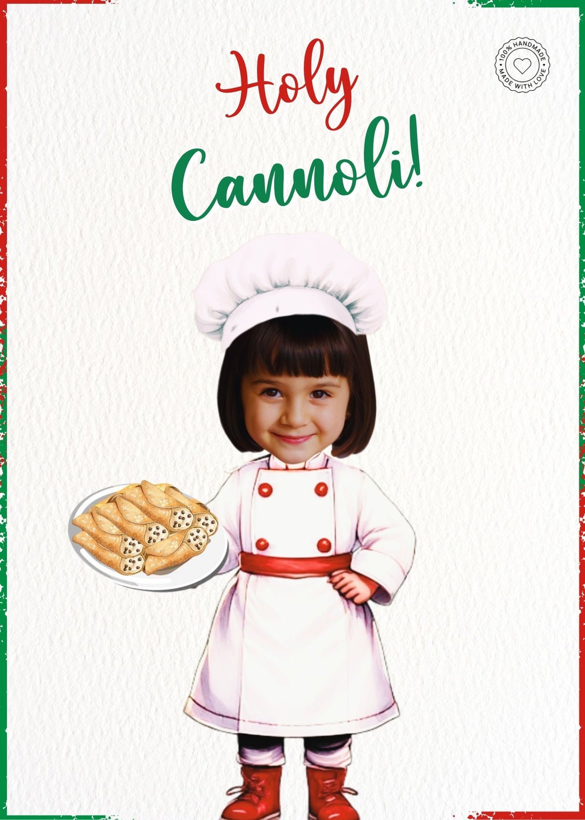 Holy Cannoli Girl Birthday Bundle Product Invitations | Custom Birthday Kids Face Poster 5X7inches