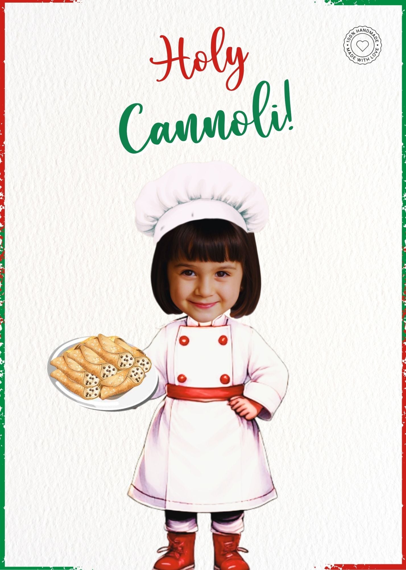 Holy Cannoli Girl Birthday Bundle Product Invitations | Custom Birthday Kids Face Poster 5X7inches