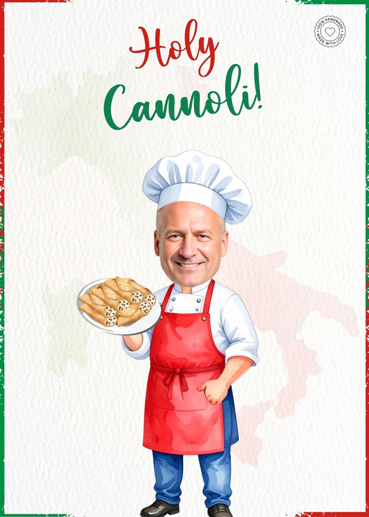 Holy Cannoli men Birthday Bundle Product Invitations | Custom Birthday Kids Face Poster 5X7inches