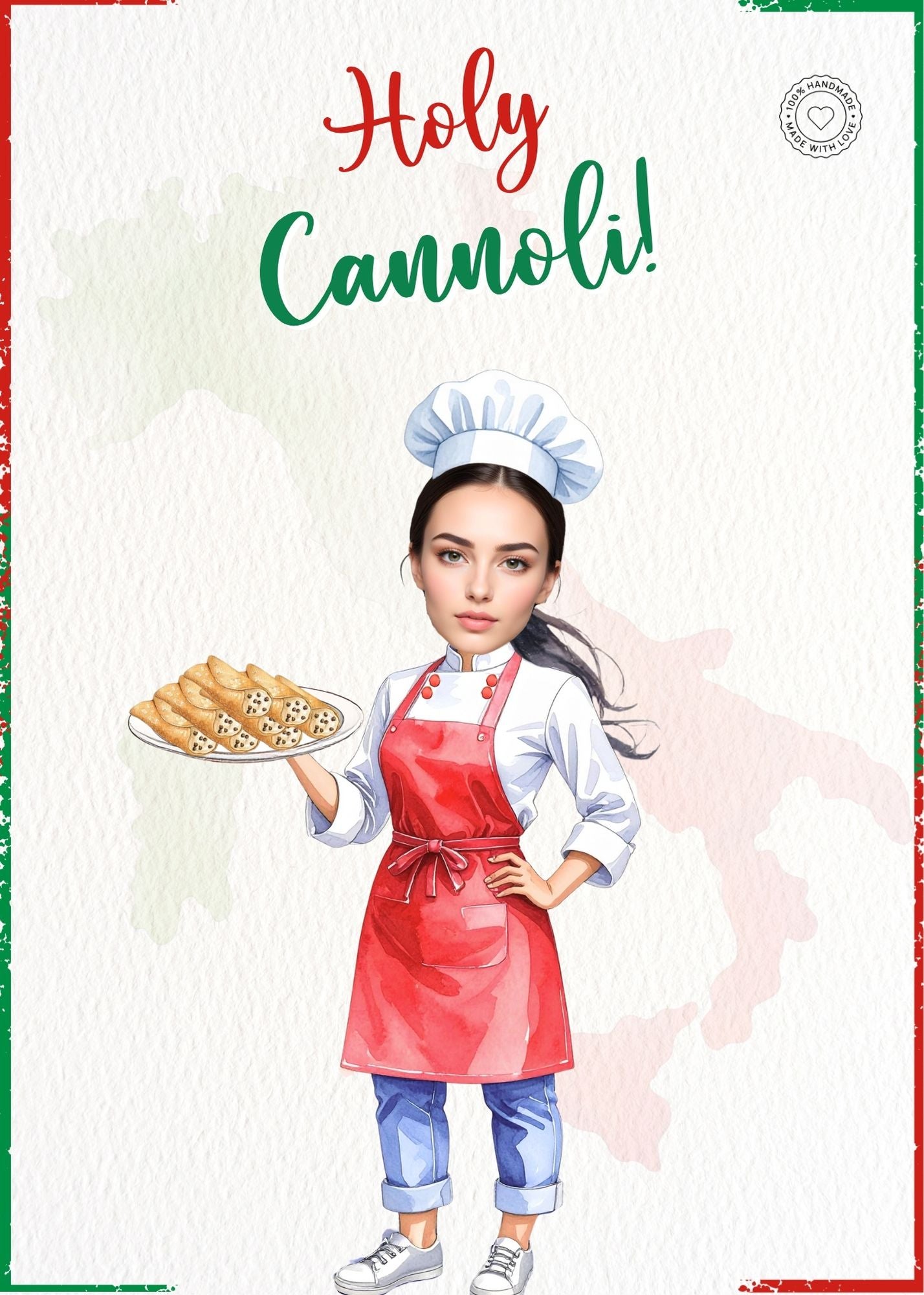 Holy Cannoli women Birthday Bundle Product Invitations | Custom Birthday Kids Face Poster 5X7inches