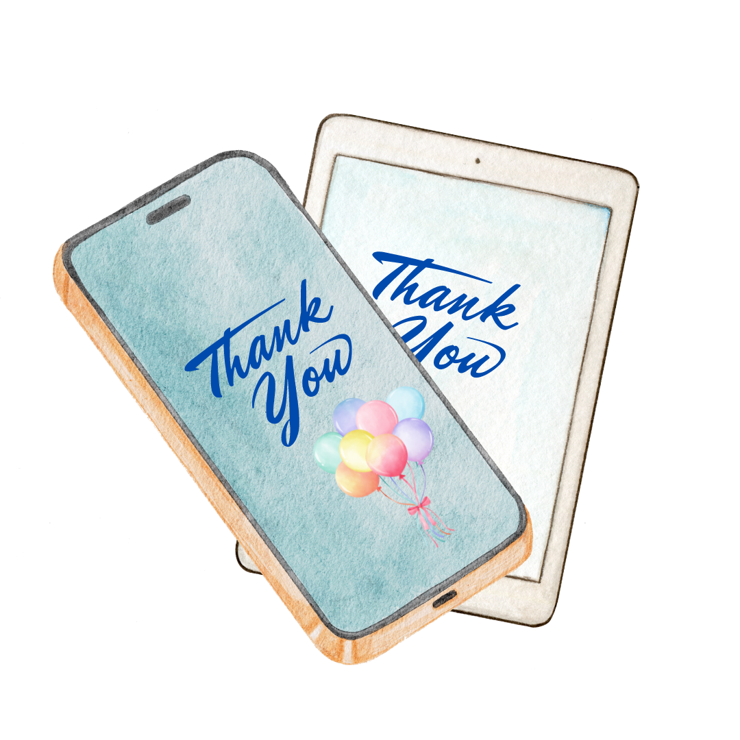 Digital Thank You Card / Reminder Card