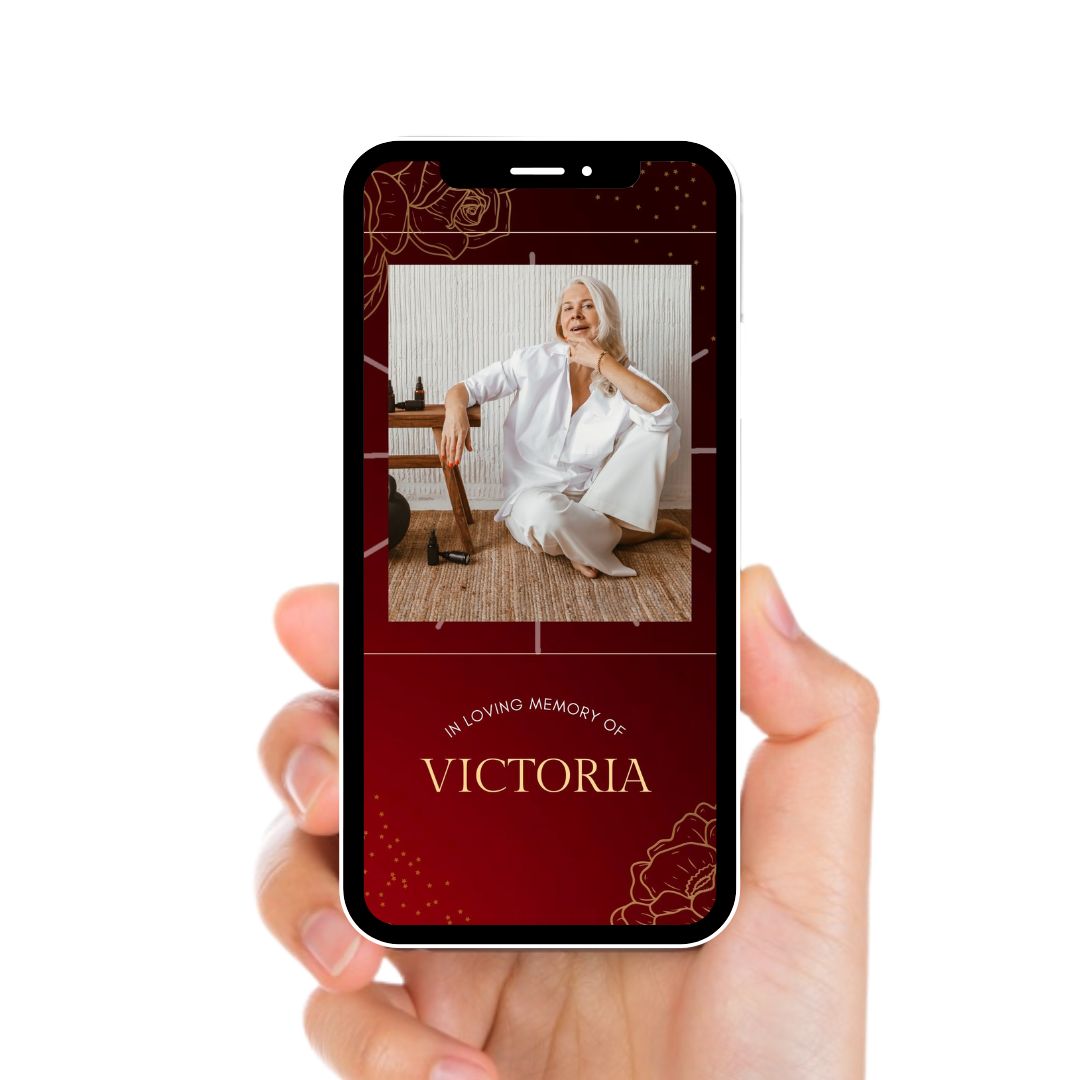 Life Dove Memorial-Women Video Invitation - Life Dove Memorial-Women Theme Invite