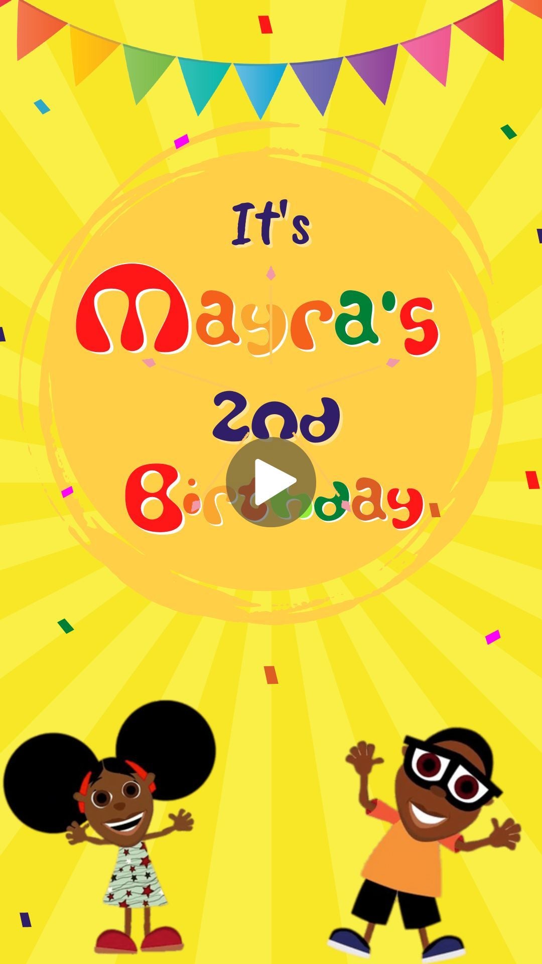 bino and fino birthday Invitation