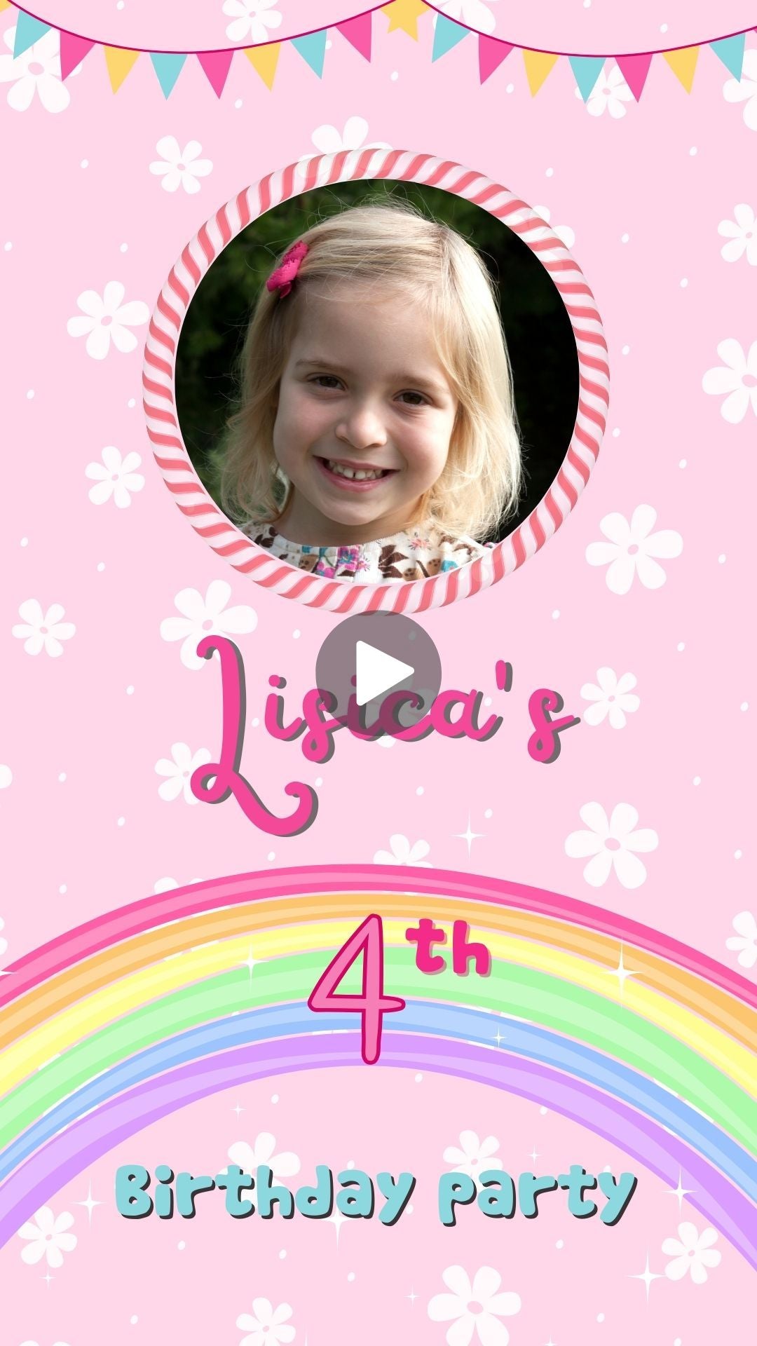 rainbow birthday invitations​, rainbow birthday party invitations​