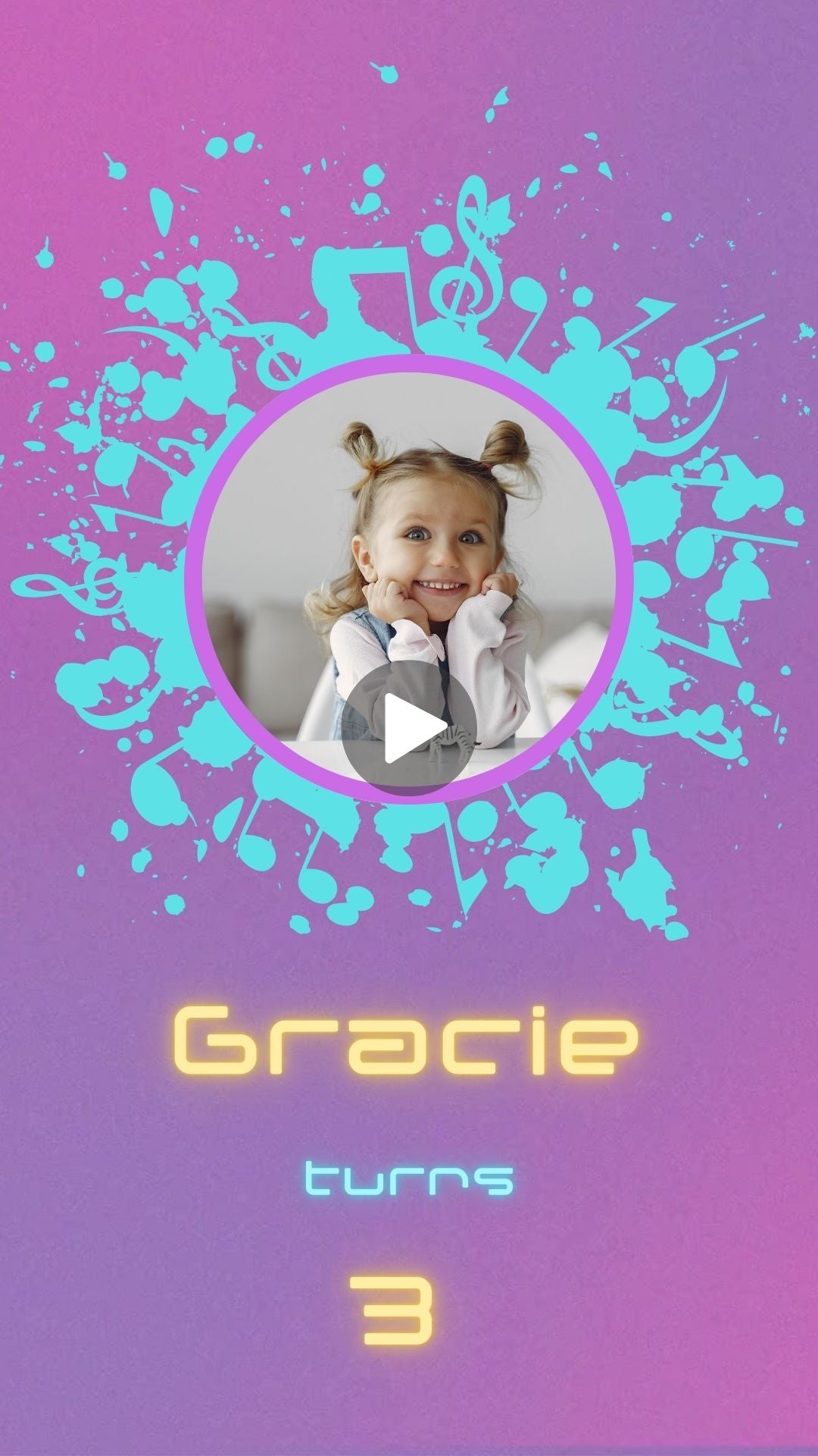 pop star birthday invitations​