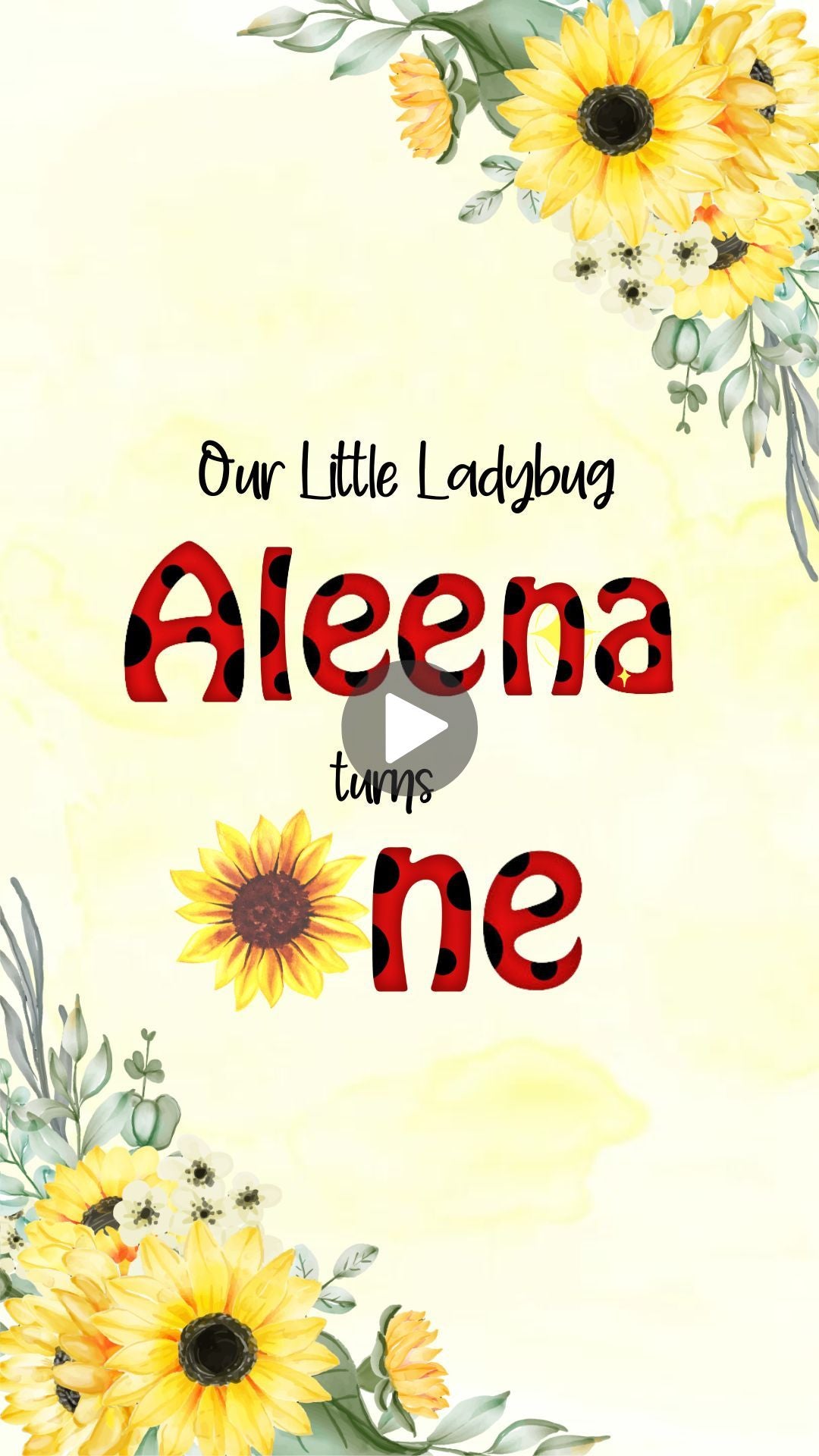 ladybug birthday invitations​