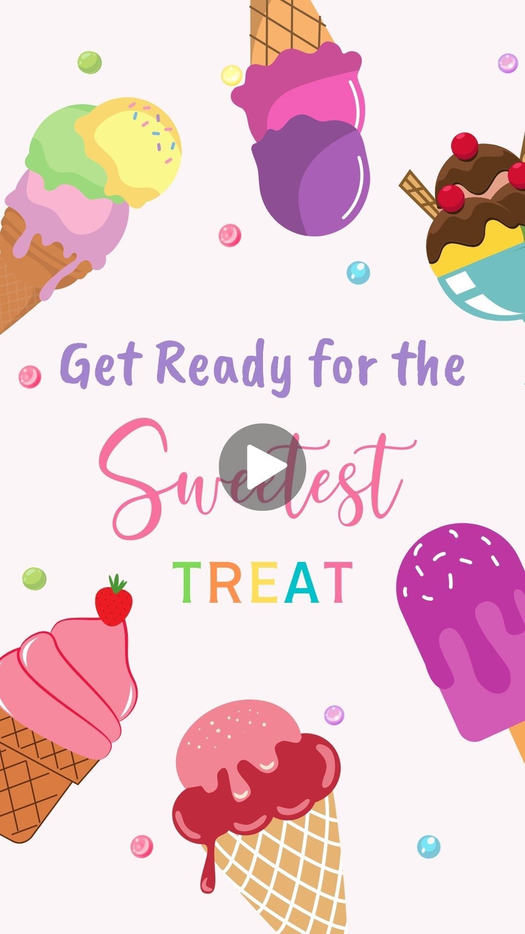 ice cream birthday invitations​