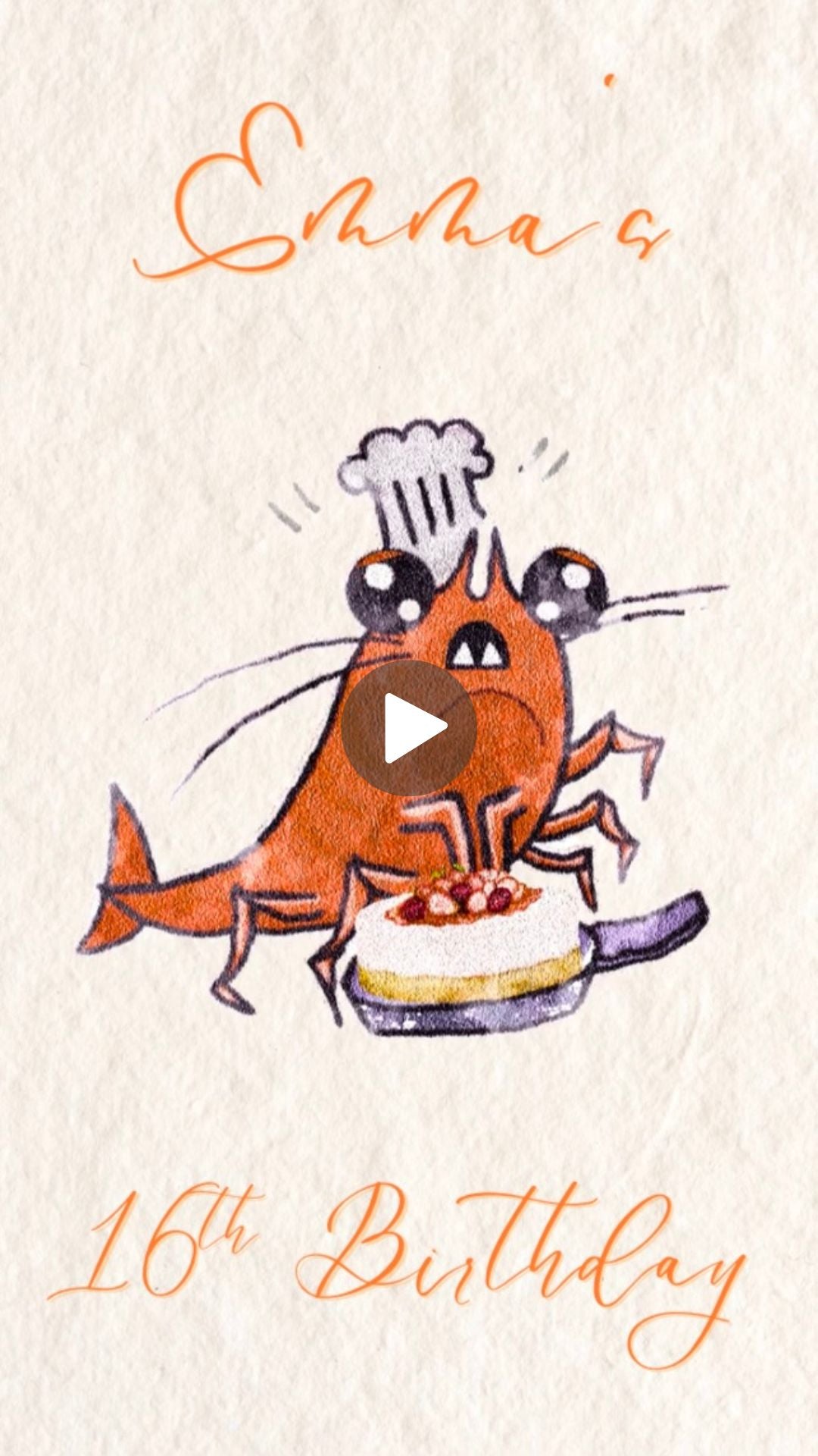 Shrimp Boil Birthday Video Invitation - Shrimp Boil Theme Birthday Party | Canva Template | Instant Download