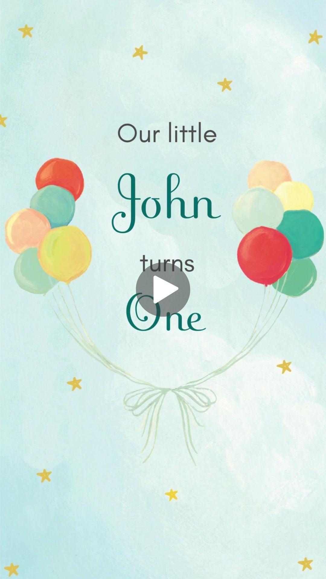 The Wonderful Things You Will Be Birthday Party Invitation