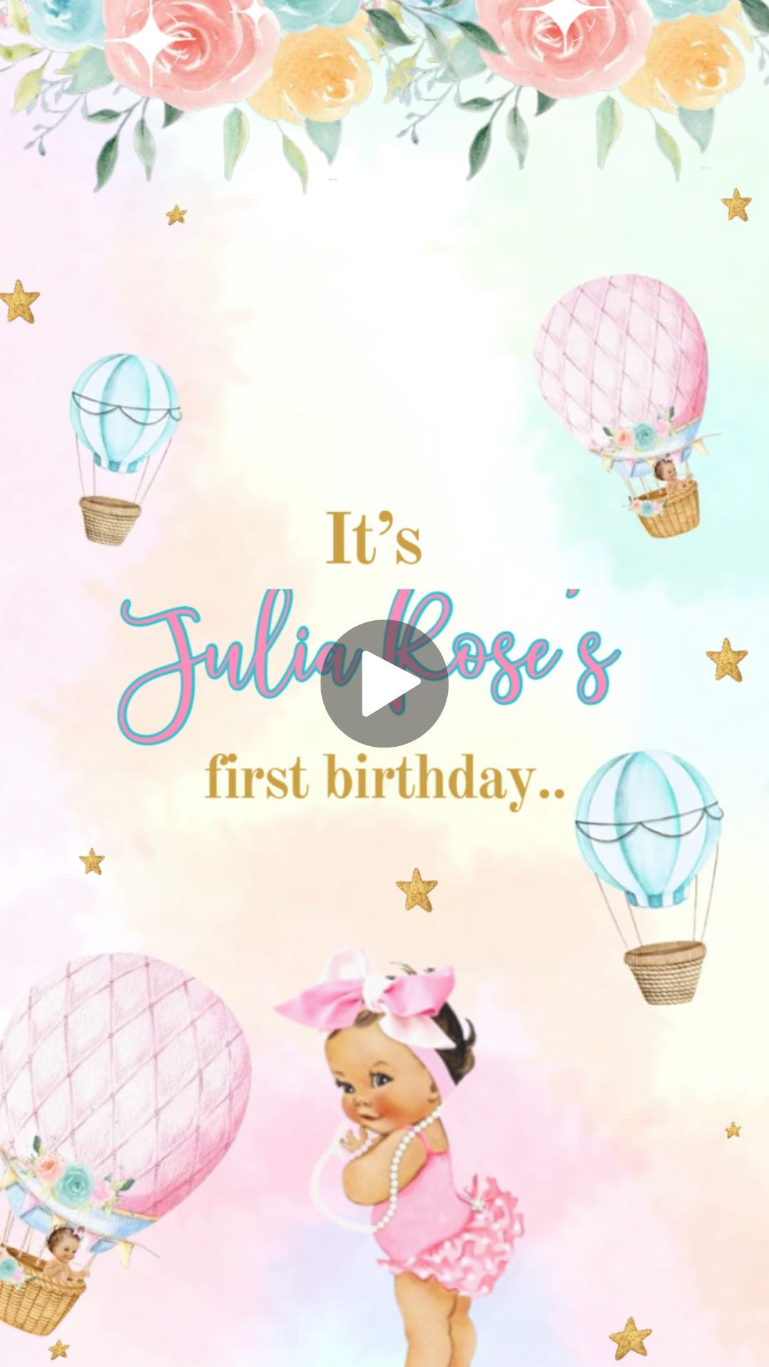 hot air balloon birthday​