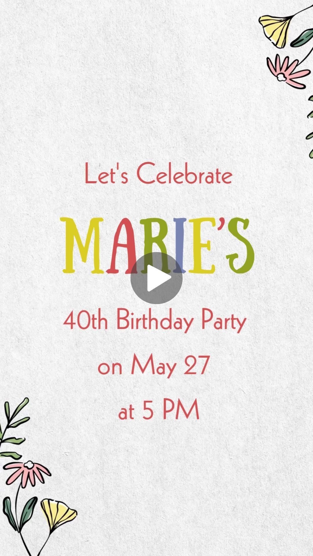 Hot tub Birthday Video Invitation - Hot Tub Theme Birthday Party Digital Invite | Canva Template | Instant Download