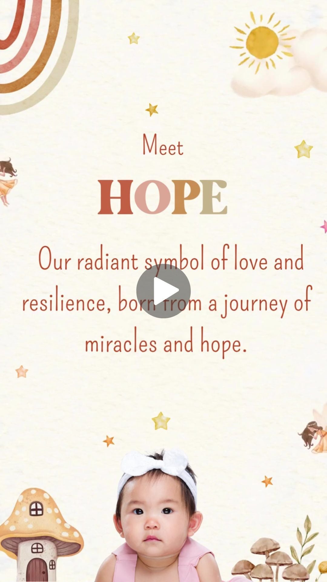 Rainbow Boho Fairy 1st Trip Around The Sun Video Invitation - Rainbow Boho Shade Theme Digital Invite