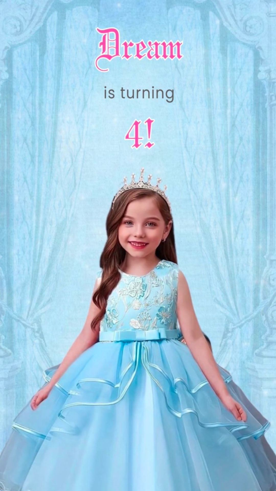 Cinderella Kid Birthday Video Invite - Cinderella Princess Video Invitation