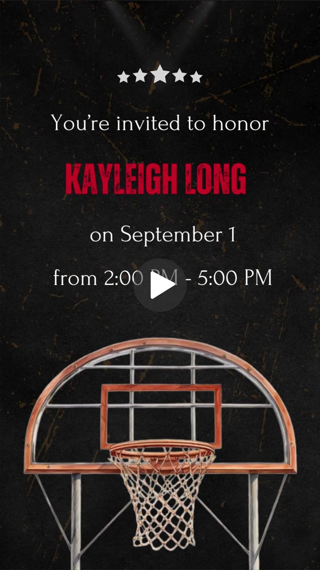 Basketball Boy Baby Shower Invitation - Slam Dunk Celebration Shower for Baby Boy | Canva Template | Instant Download