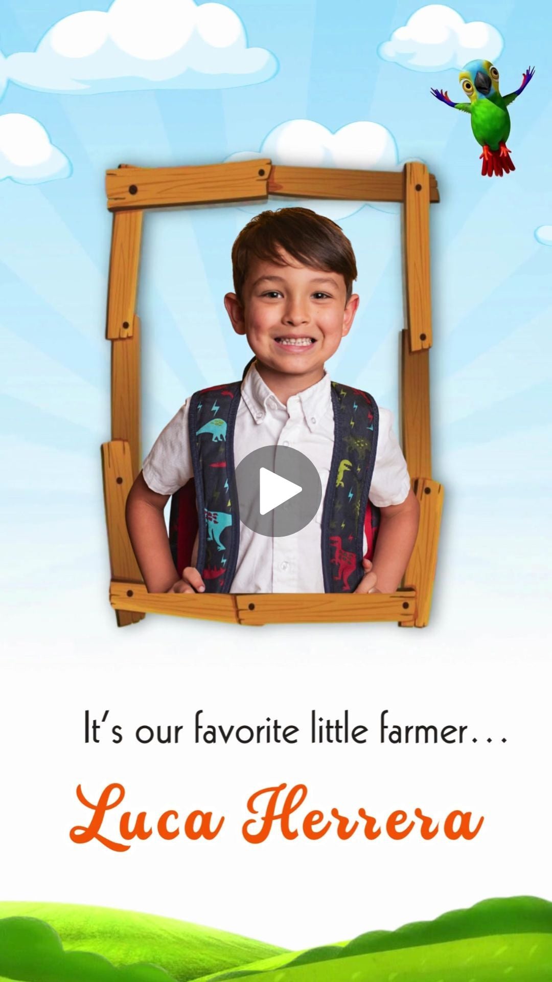 Granja de Zenón English Birthday Invitation - Animated Granja de Zenón Farm Party Invite  | Canva Template | Instant Download