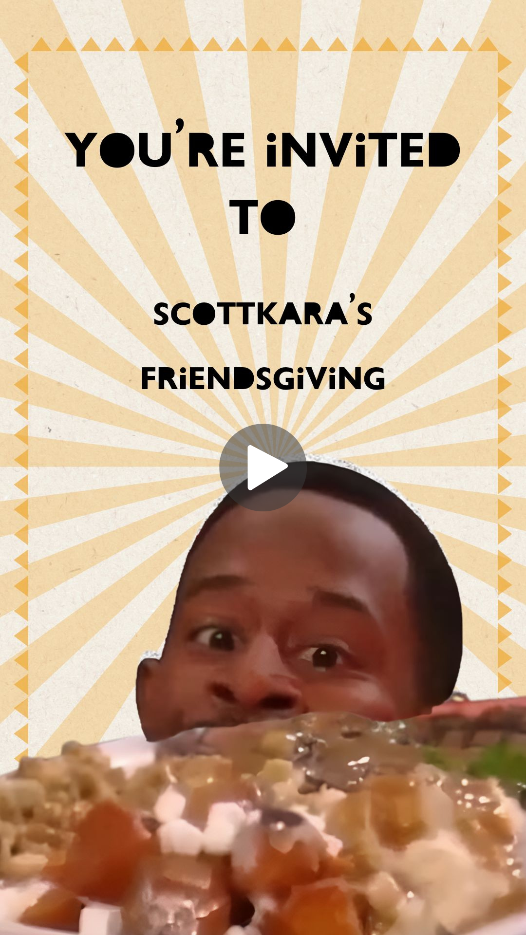 Friendsgiving Invitations - 'Martin' TV Show-Themed Digital Invite for a 90s-Inspired Celebration