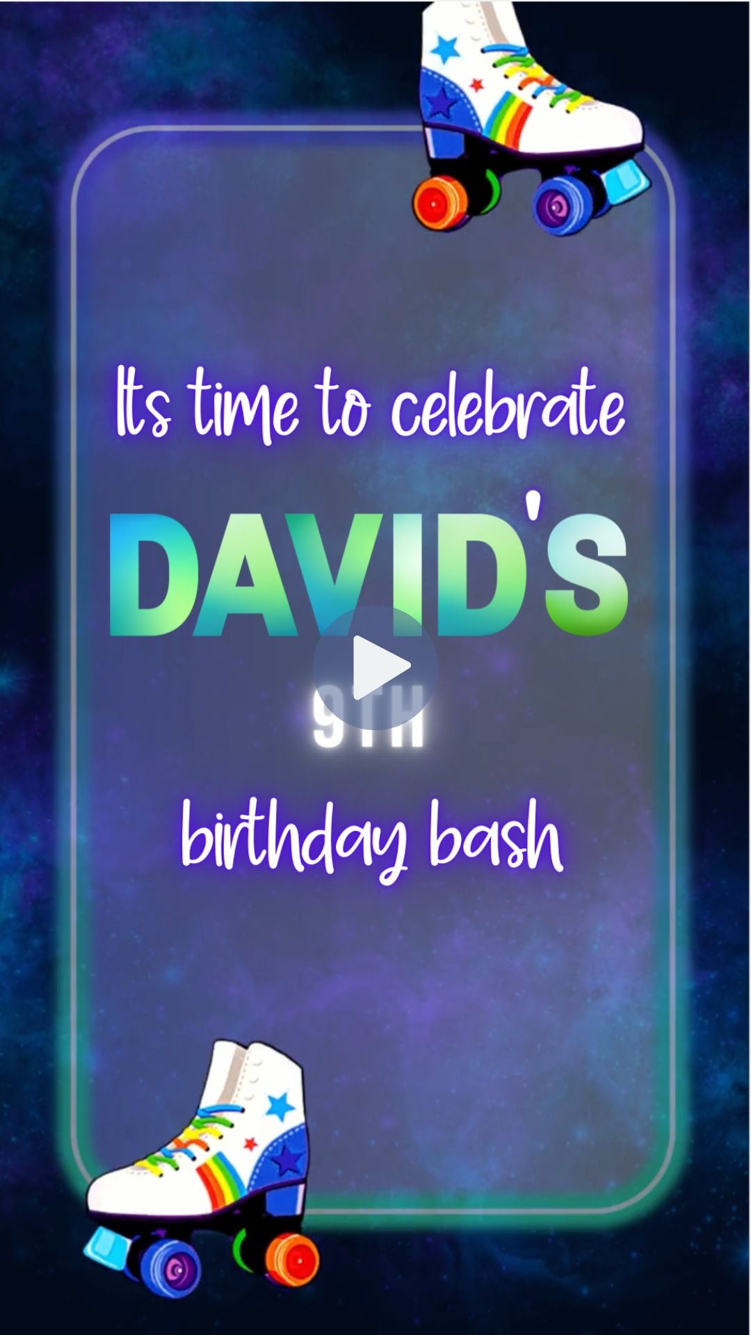 roller skate birthday invite​