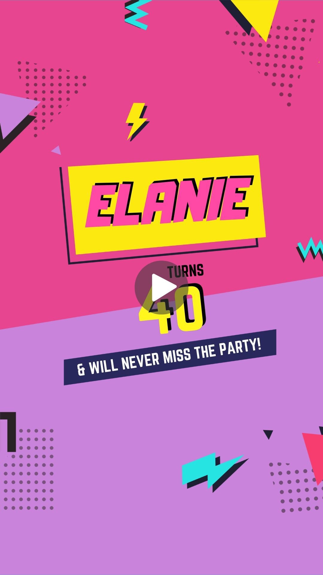 The Incredible 80s &amp; 90s Invite - Loved &amp; Laughed Better Nostalgic Birthday Party Invite