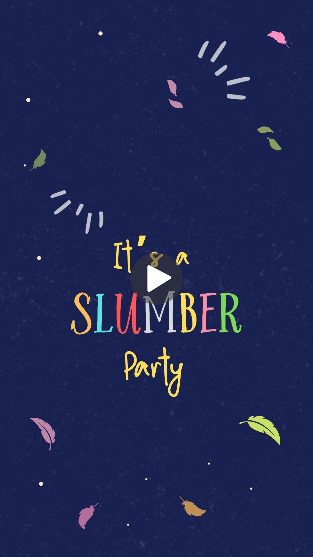 slumber party birthday invitations​