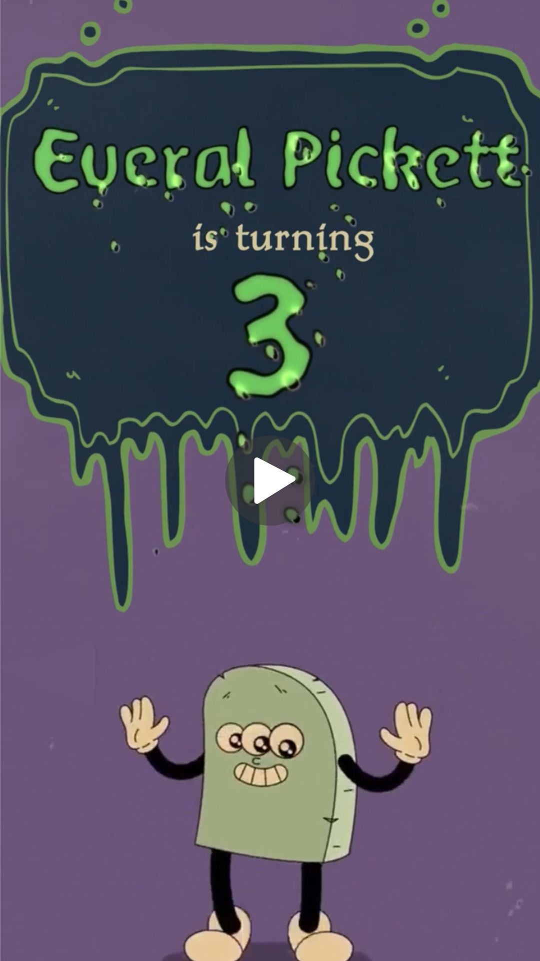 Monster Mash Birthday Animated Video Invitation | Canva Template | Instant Download