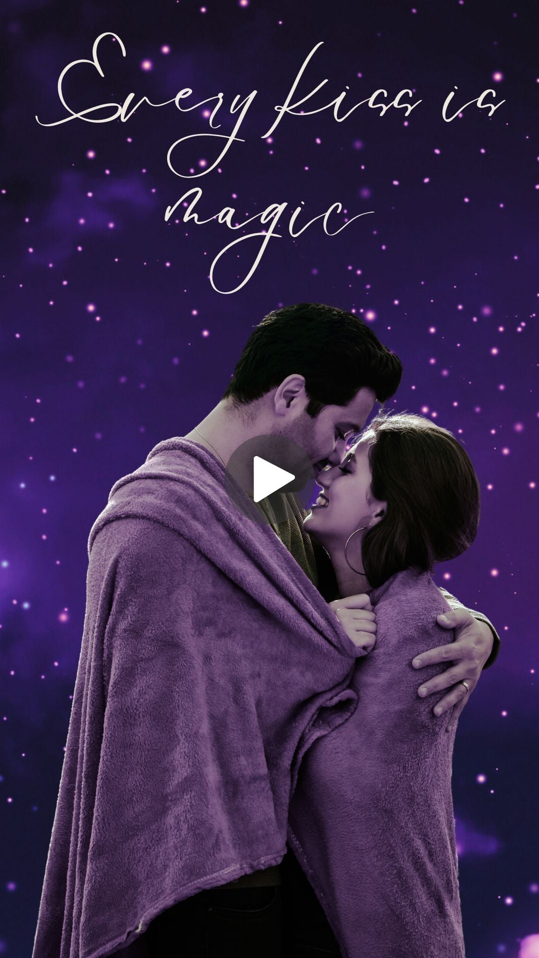 Fairy Wedding Video Invitation - Fairy Magical Purple Theme Digital Invite - Save the date