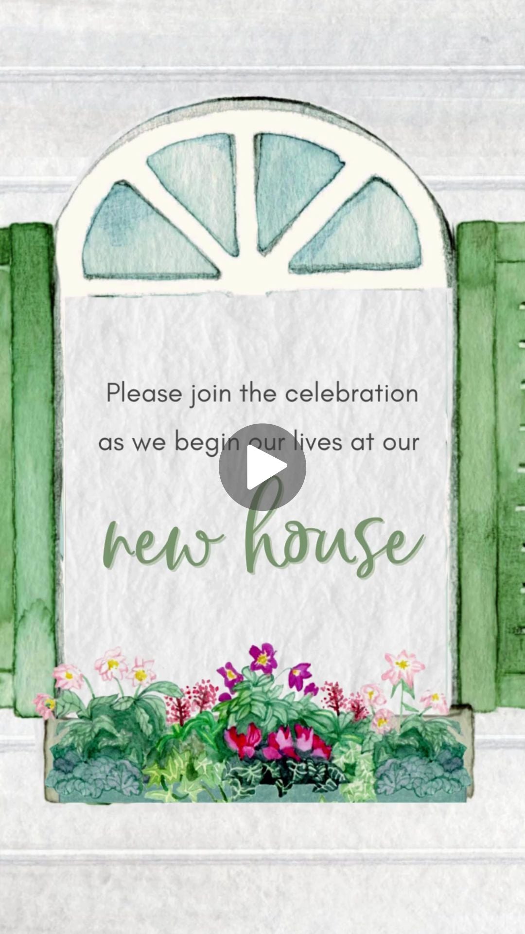 House Warming Video Invitation -  House Warming Theme Party Invite | Canva Template | Instant Download