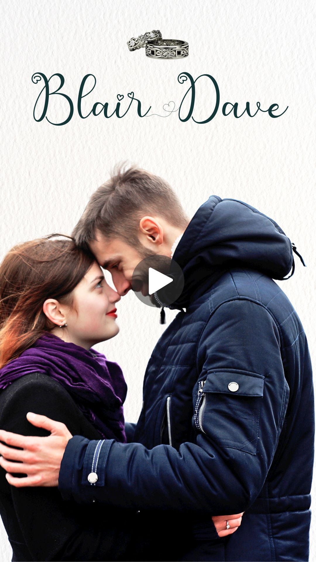 Scottish Wedding Video Invitation - Scottish Theme Wedding Digital Invite - Save the date