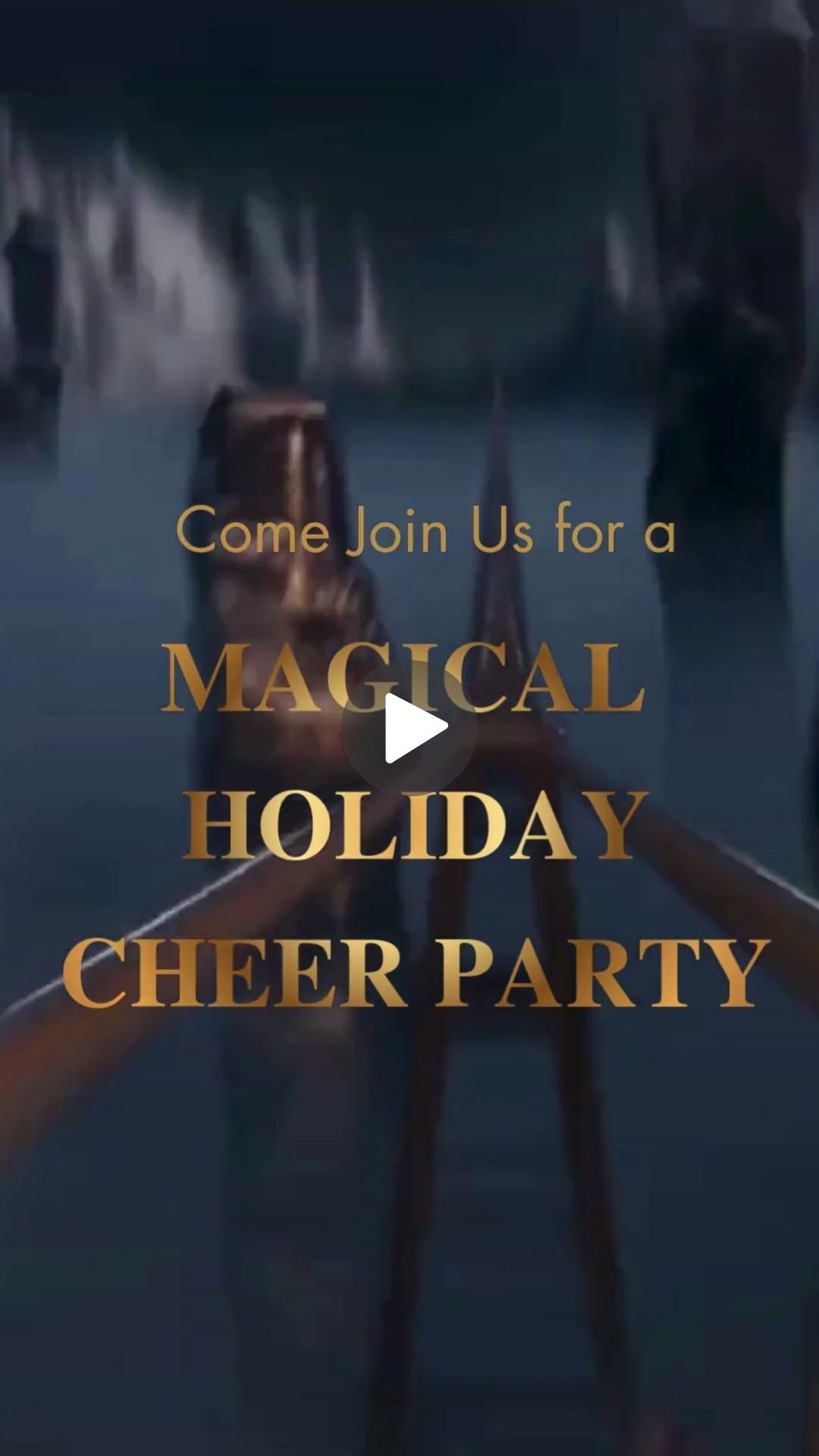 Polar Express Birthday Animated Video Invitation | Canva Template | Instant Download