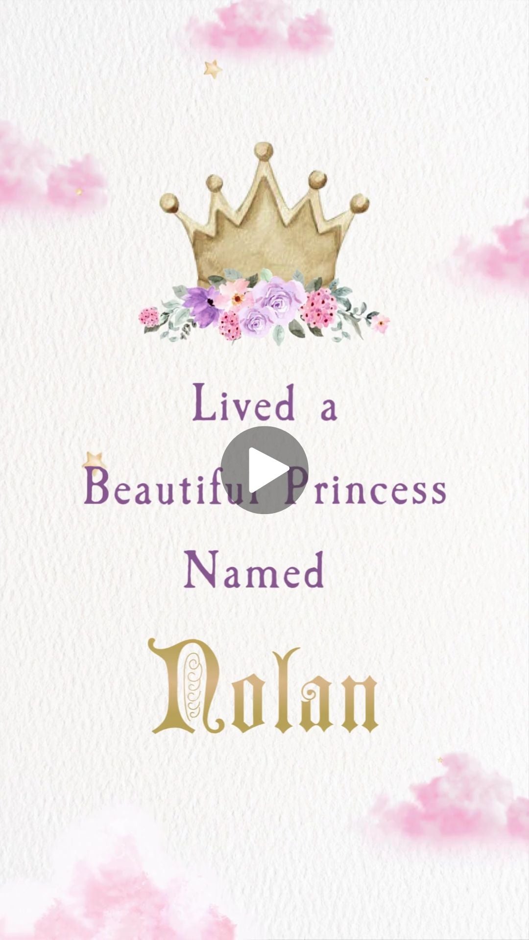 Once Upon A Time Birthday Animated Video Invitation | Canva Template | Instant Download