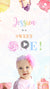 Pastel Sweet One Birthday Video Invitation - Pastel Sweet One Theme Birthday Digital Invite