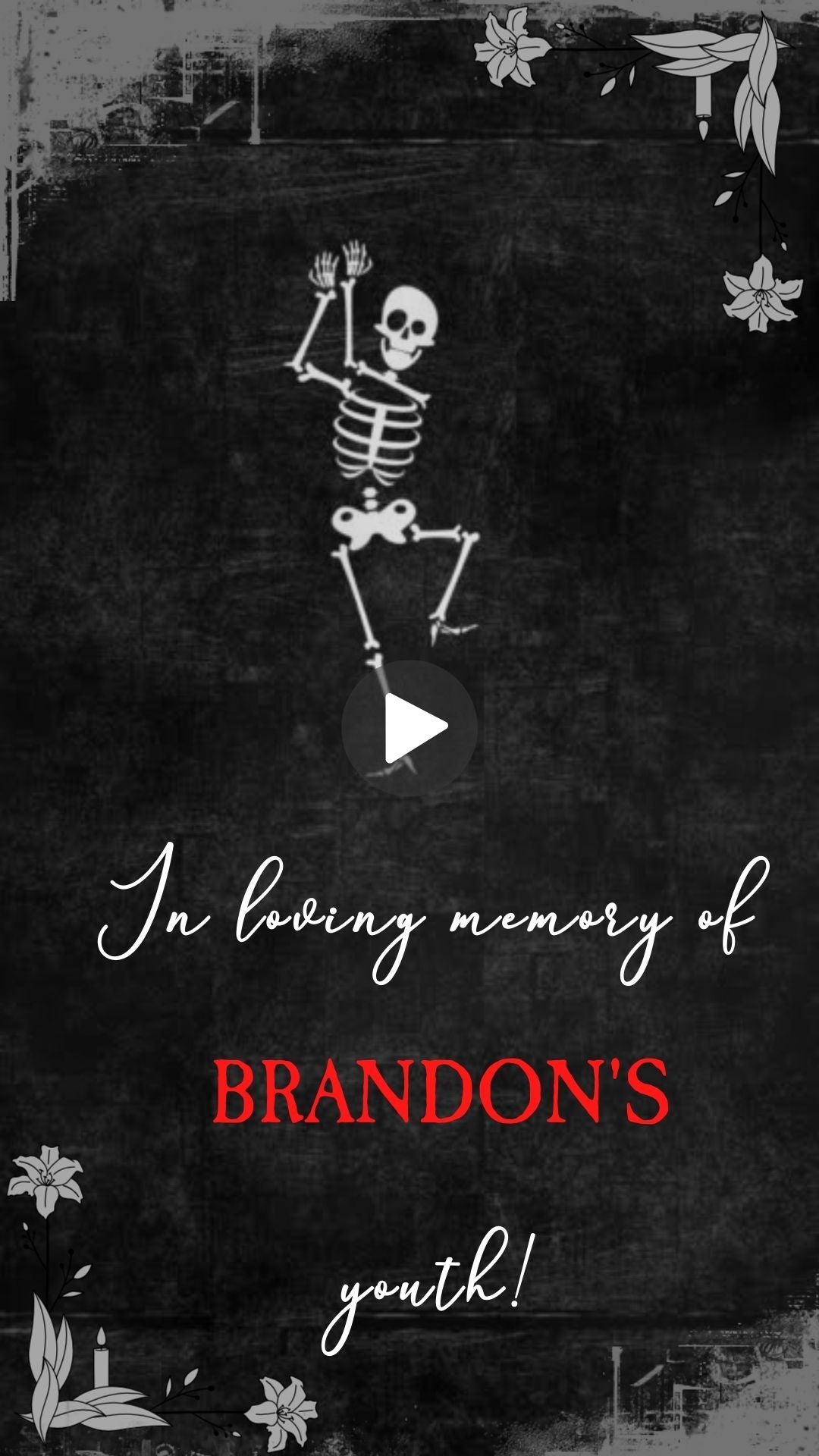 Death to His 20s Birthday Animated Video Invitation | Canva Template | Instant Download