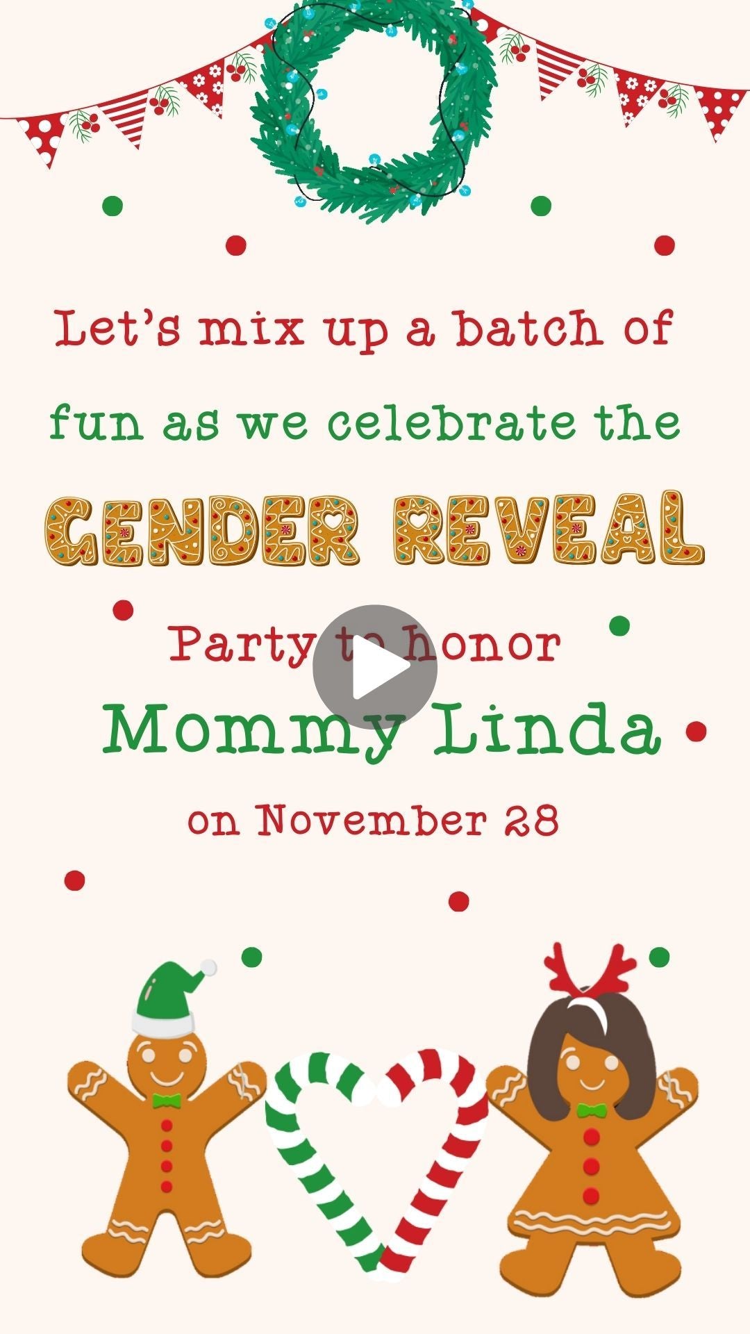 What's Baking Invite - What's Baking Gender Reveal Party Invitation