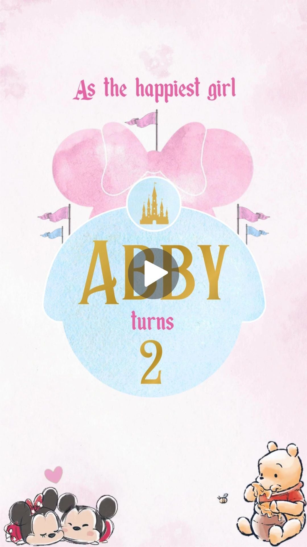 Magical Birthday Video Invitation - Magical Theme Digital Party Invite