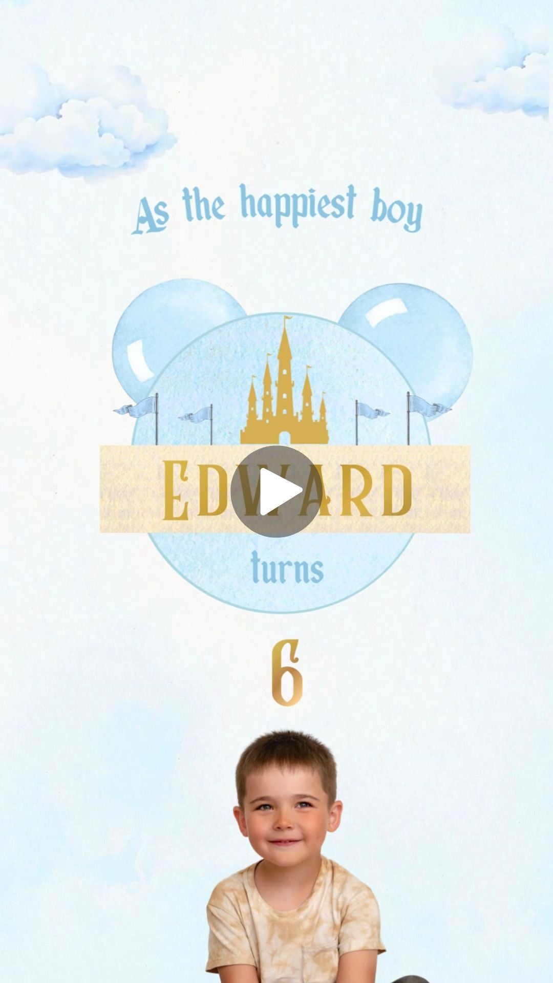 Magical Adventure Boy Birthday Party Video Invitation - Adventure Boy Magical Birthday Invite