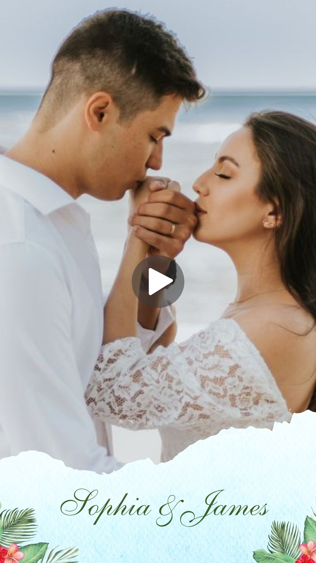 Punta Cana, Dominican Republic Destination Wedding Invitation - Dominican Republic Wedding Video Invite