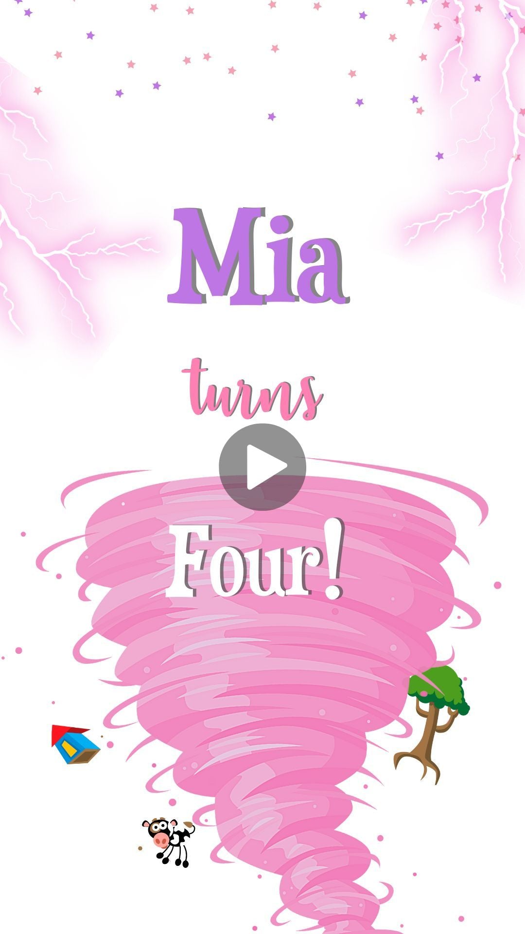 pink birthday invitations​